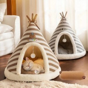Maison Tipi pour Chat maison tipi pour chat avec niche douce et confortable