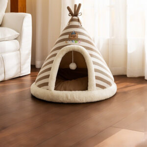 maison tipi pour chat – niche douillette et confortable pour chats d’intérieur