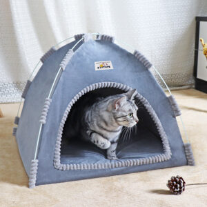 niche douillette pour chat – maison cocoon confortable pour le sommeil du chat