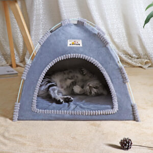niche douillette pour chat – maison cocoon confortable pour le sommeil du chat