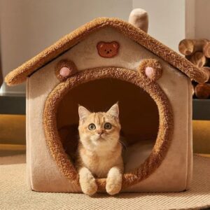 maison douillette pour chat – lit cocoon confortable pour chats d’intérieur