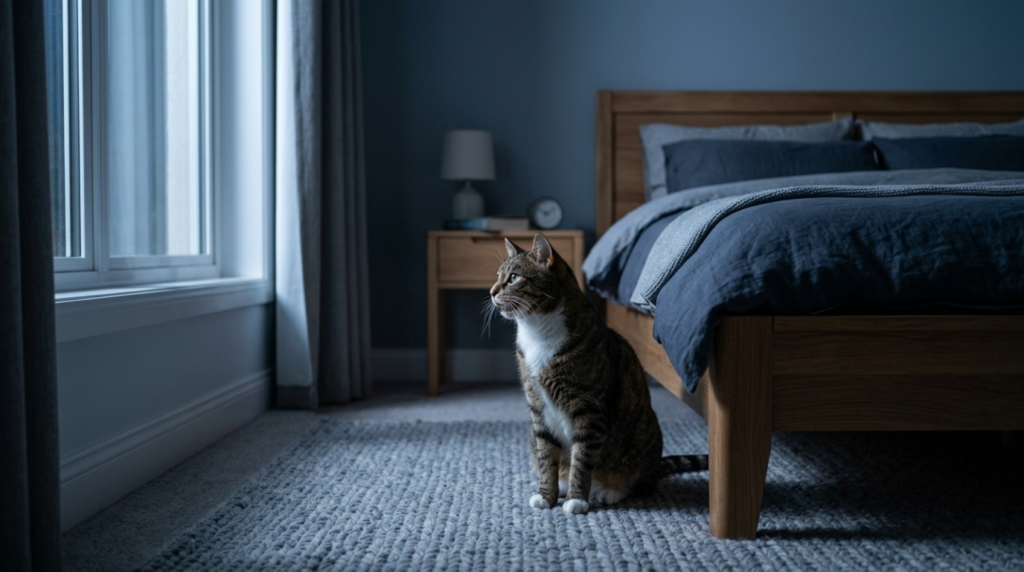 pourquoi mon chat miaule la nuit